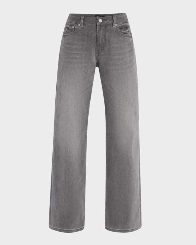 Slim Straight Back Cutout Jeans